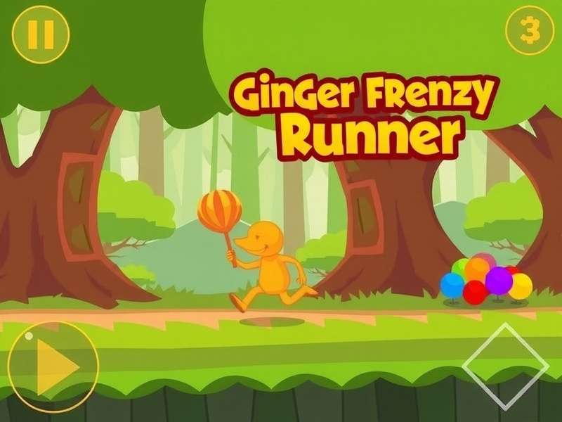 Ginger Frenzy Runner Gameplay Screenshot